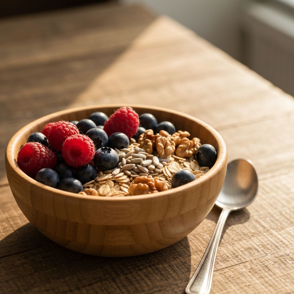 Healthy breakfast bowl