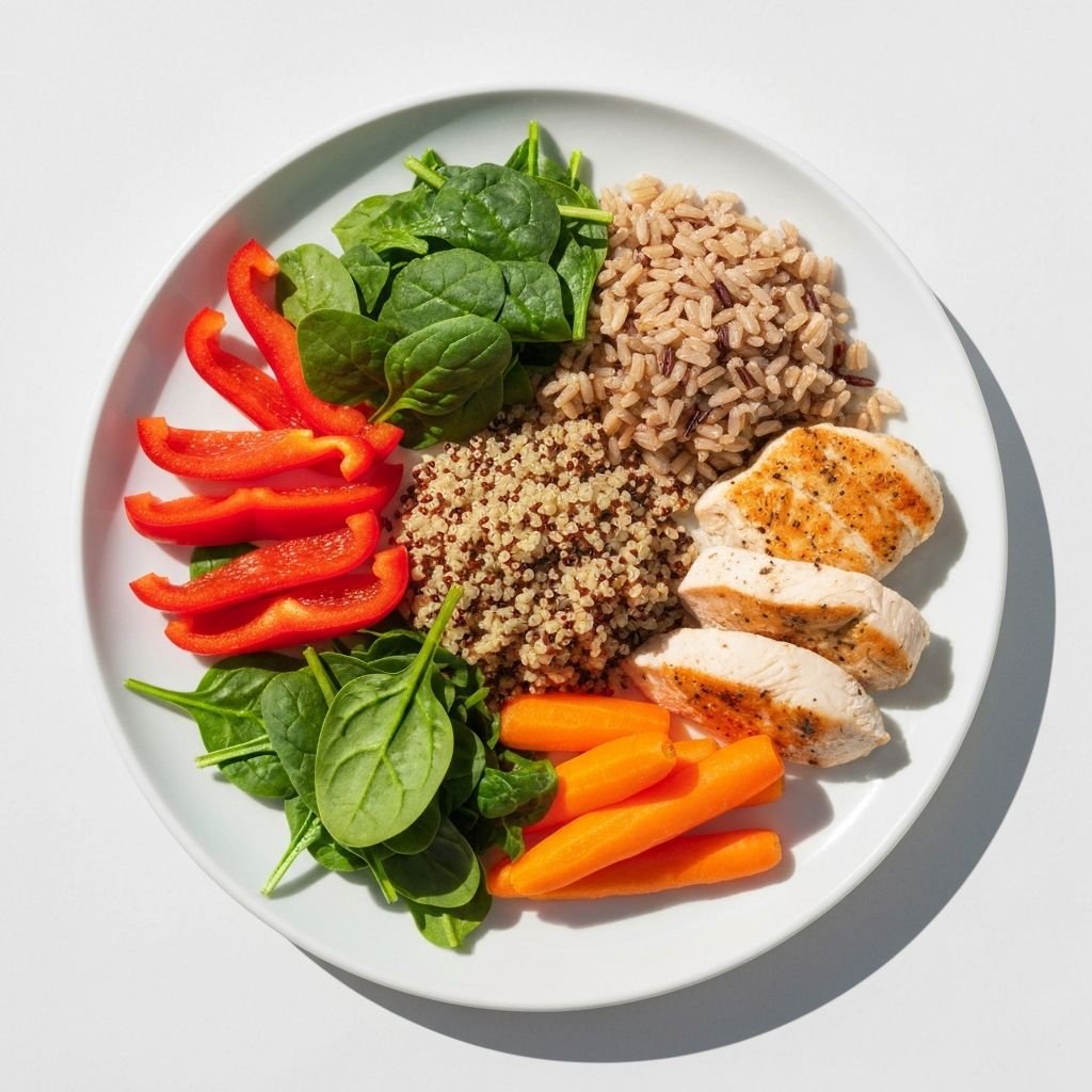 Balanced healthy meal